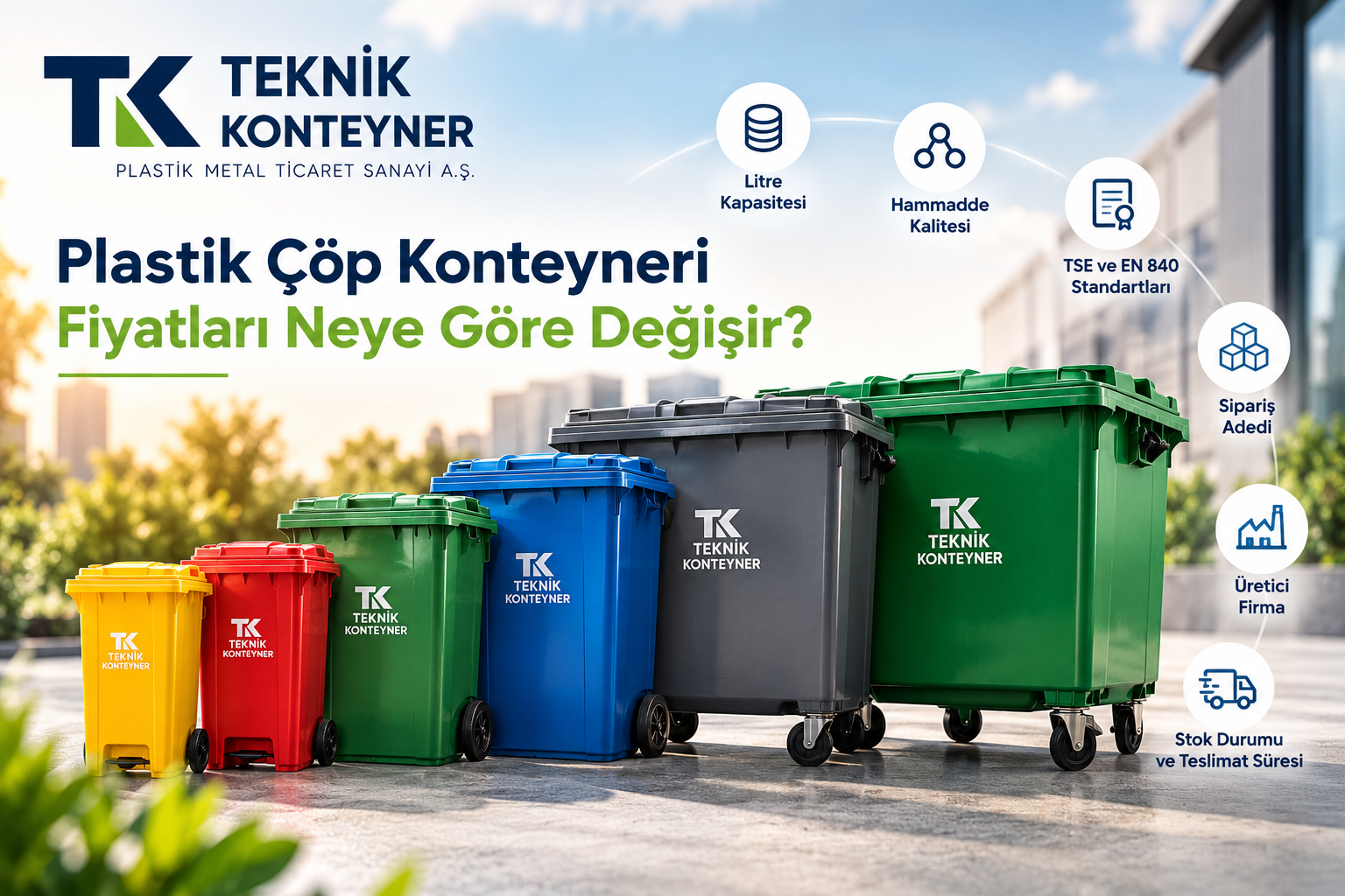 Plastik Çöp Konteyneri Fiyatları Neye Göre Değişir?