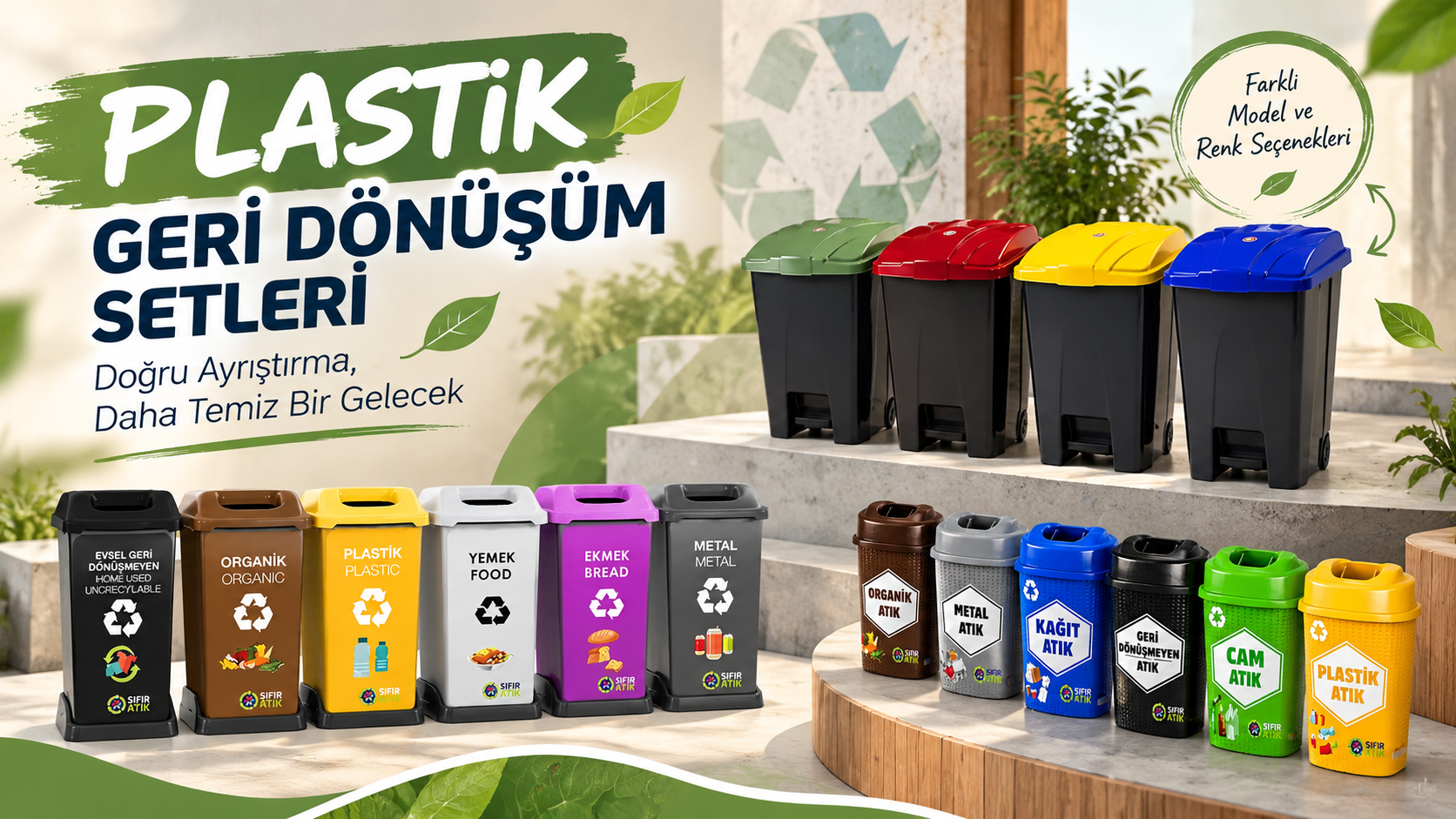 Plastik Geri Dönüşüm Setleri: Kaliteli, Dayanıklı ve Pratik Sıfır Atık Çözümleri
