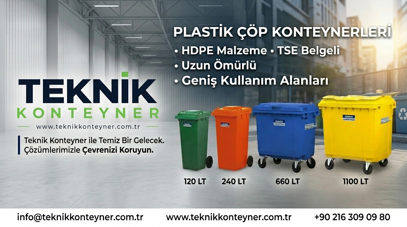 Plastik Çöp Konteyneri Nedir? Kullanım Alanları, Özellikleri ve Doğru Seçim Rehberi