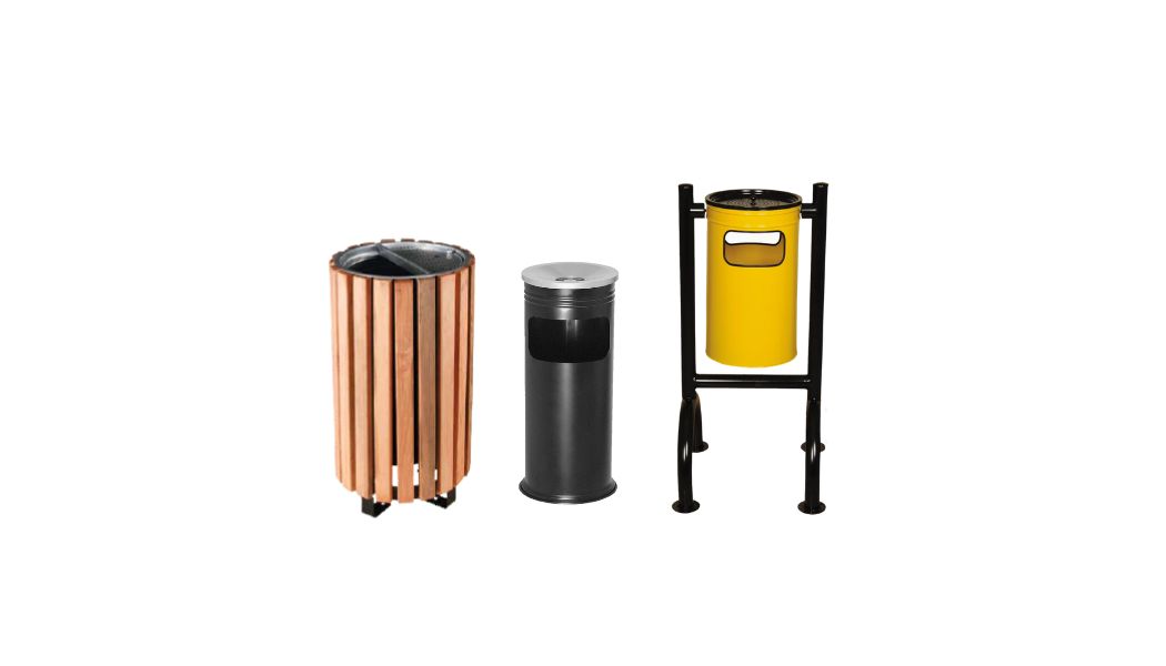 Outdoor Park Garden Waste Bins & Ashtrays