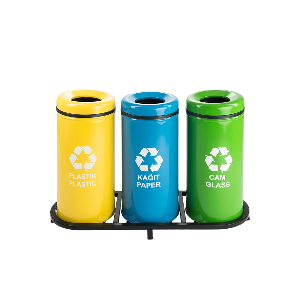 TK-1003B PAINTED ZERO WASTE BOXES - Metal Recycling Bins