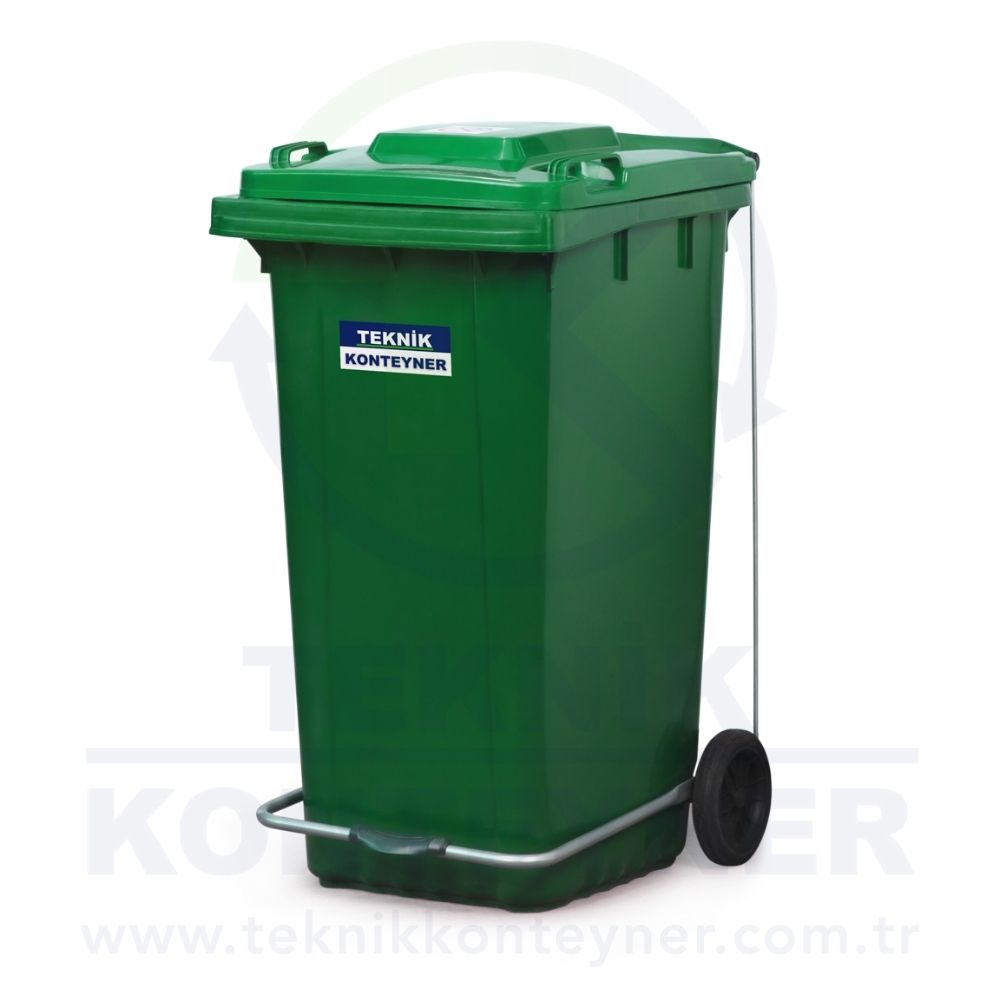 Plastic Waste Bin with Pedal 240 Liter - Plastic Waste Containers