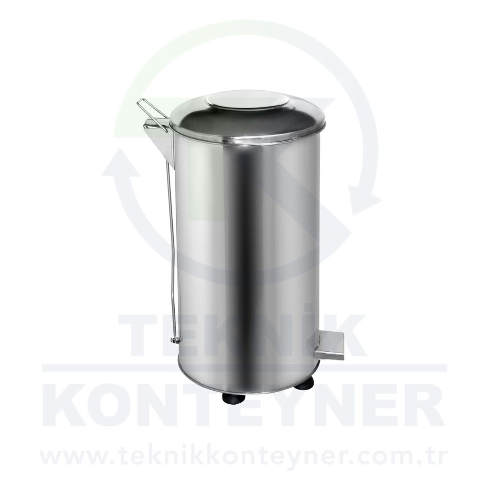TK-210 Paslanmaz Çelik Pedallı Çöp Kovası (25/30/40/50/70/90 LT) 