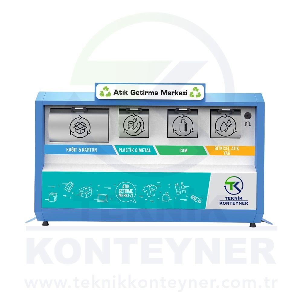5 Bölmeli Mobil Atık Getirme Merkezi
