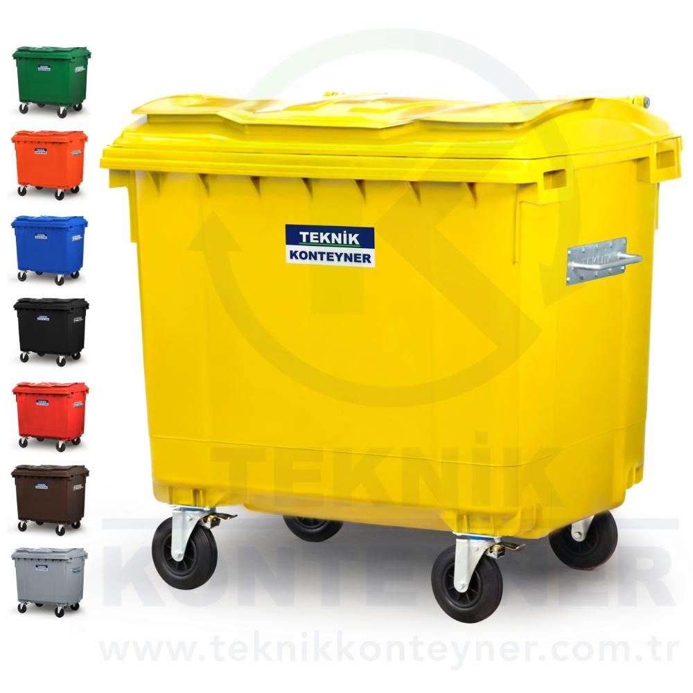 Teknik Konteyner 1100 Litre Plastik Çöp Konteyneri TK-1100P