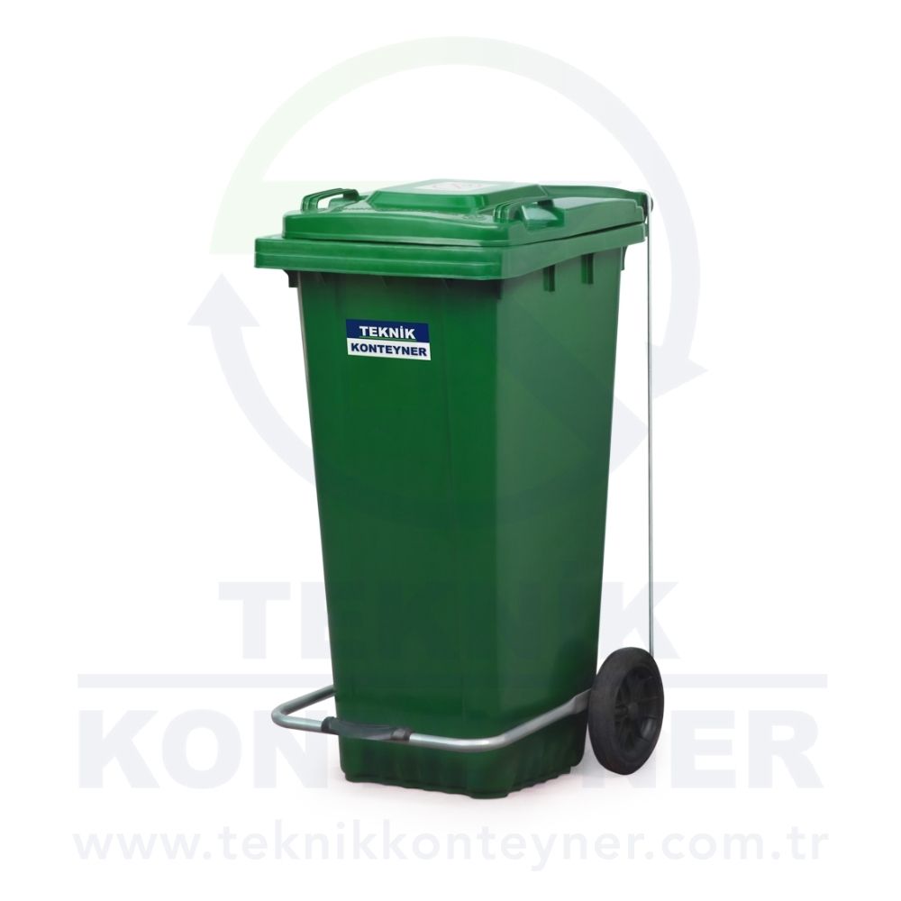 Plastic Waste Bin with Pedal 120 Liter - Plastic Waste Containers